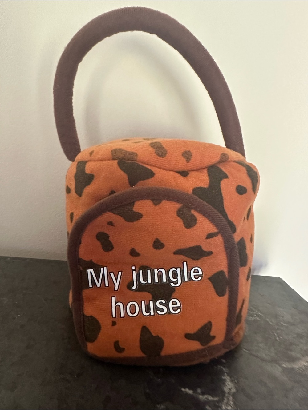 Plush jungle carrying case lunchbox pajama bag